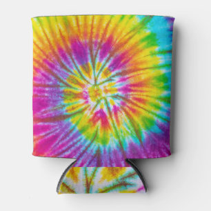 Colorful Swirl Tie-Dye Abstract. Can Cooler