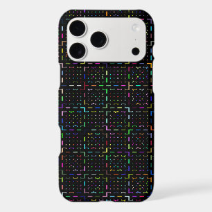 Colorful tech coding electronics pattern