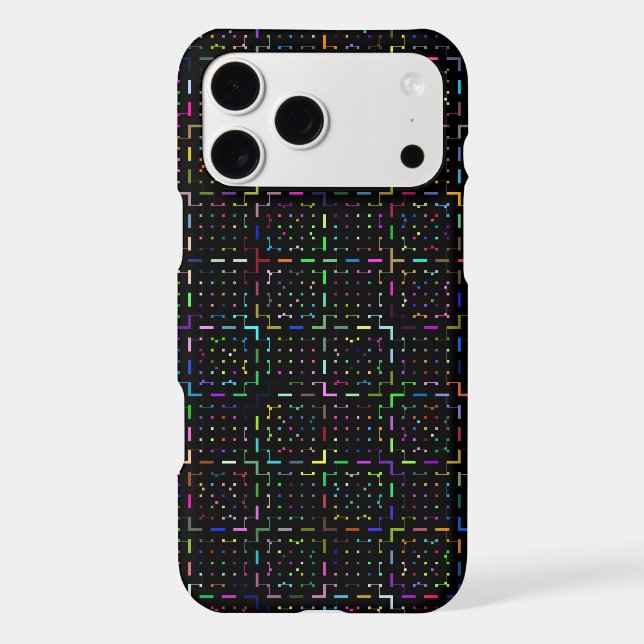 Colorful tech coding electronics pattern  (Back)