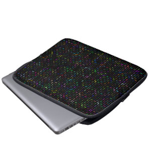 Colorful tech coding electronics pattern laptop sleeve