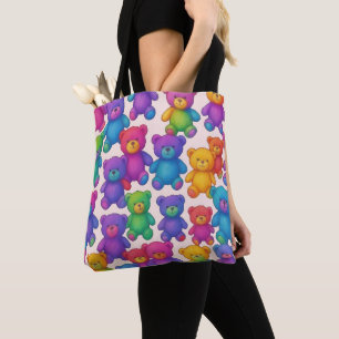 Colorful Teddy Bears  Tote Bag