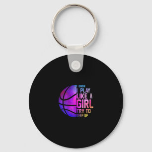 Colorful Teensand Women I Know I Play Like A Girl Key Ring