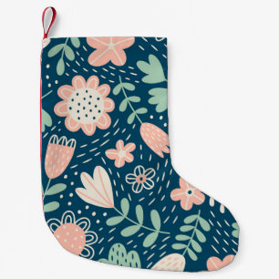 Colorful textured brick wall background in orange, small christmas stocking