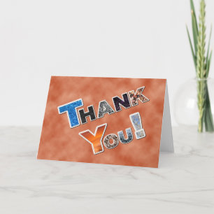Colorful Thank you card