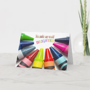 Colorful Thank you friendship Card