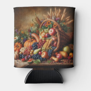 Colorful/Thanksgiving/Cornucopia/Fall Can Cooler