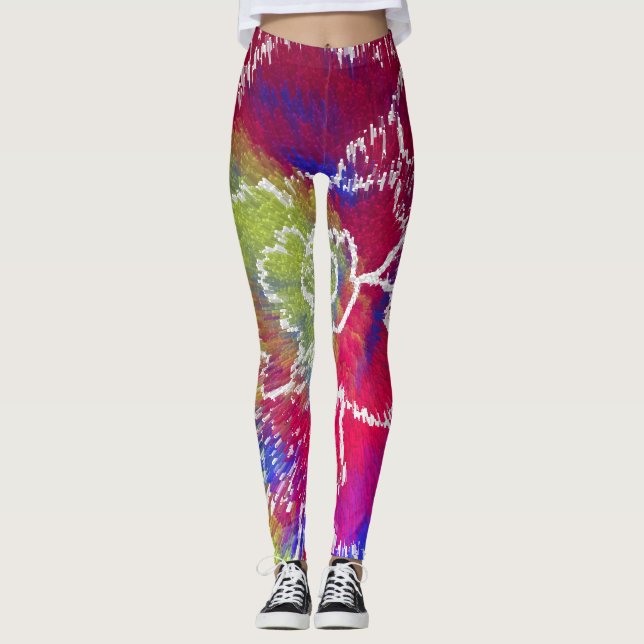 Colorful Tie Dye Leggings (Front)