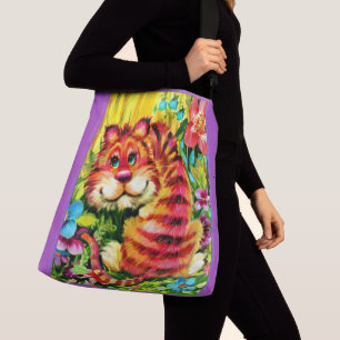colorful tiger crossbody bag