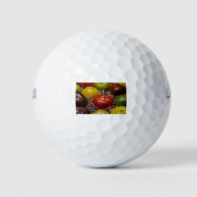 Colorful tomatoes golf balls (Front)