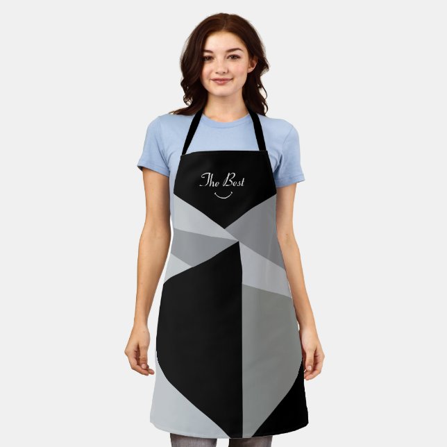 Colorful Triangles Pattern Design  Apron (Worn)