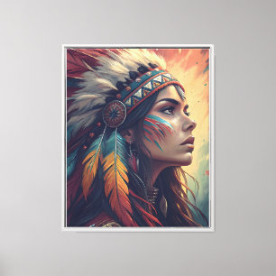Colorful Tribal Spirit Art Print