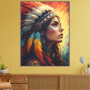 Colorful Tribal Spirit Art Print