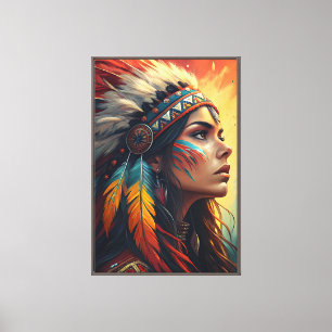 Colorful Tribal Spirit Art Print