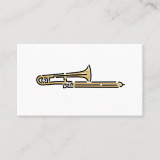 Colorful Trombone Logo Business Card