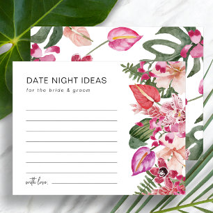 Colorful Tropical Floral Date Night Ideas