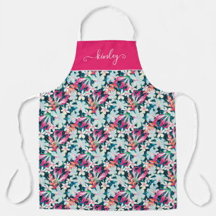 Colorful Tropical Pattern Apron
