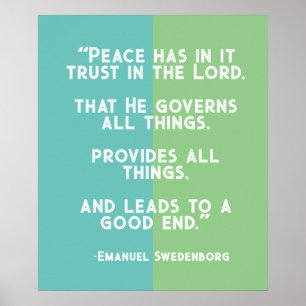 Colorful Trust in the Lord Poster