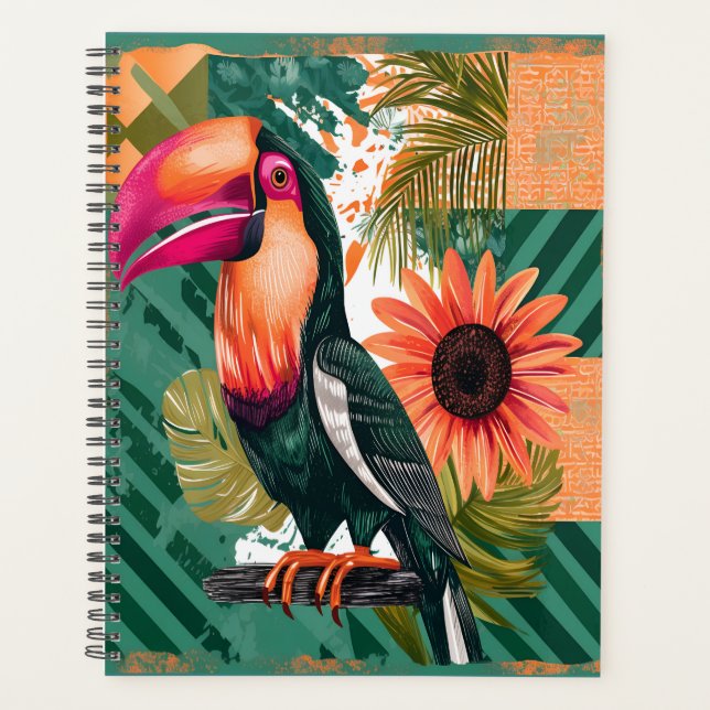 Colorful Tukan in the jungle Planner (Front)