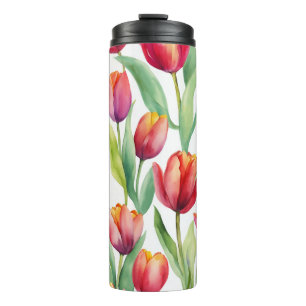 Colorful Tulips  Thermal Tumbler