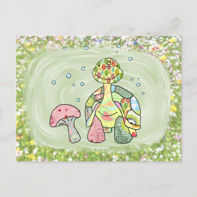 colorful turtle postcard (Front)