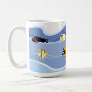 Colorful Underwater Fish Coffee Cup – Coastal Gift