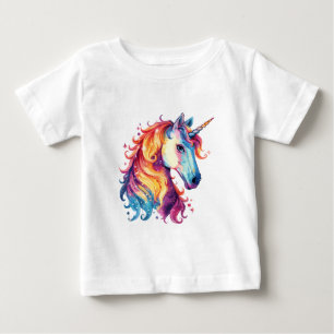 Colorful Unicorn Fantasy – Cute Magical Design Baby T-Shirt
