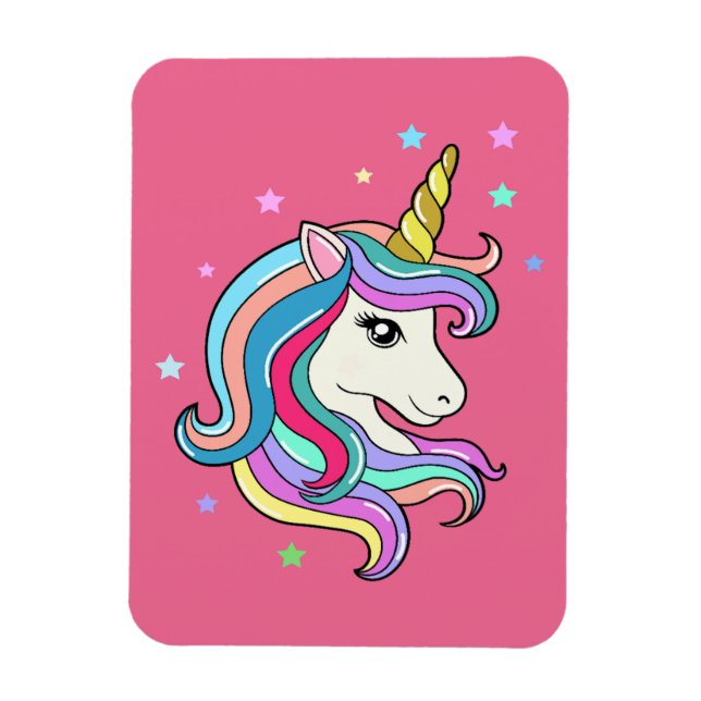 Colorful Unicorn Magnet (Vertical)
