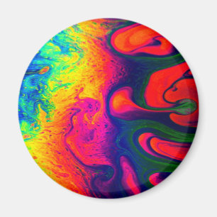Colorful Unique Rainbow Swirl PERSONALIZE IT Magnet