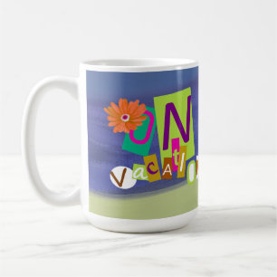 Colorful Unique Retro Vacay Mode Coffee Mug