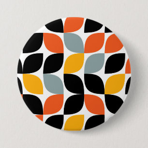 Colorful, unique, trendy, urban leaf concept 7.5 cm round badge