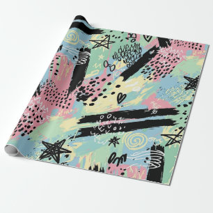 Colorful Urban Graffiti Pattern (12) Wrapping Paper