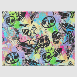 Colorful Urban Graffiti Pattern (1) Tissue Paper
