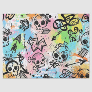 Colorful Urban Graffiti Pattern (6) Tissue Paper