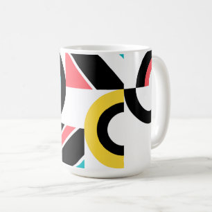 Colorful, urban, trendy, modern geometric art coffee mug