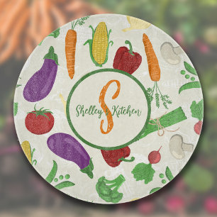 Colorful Veggies Cutting Board