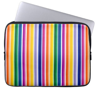 Colorful Vertical Stripes Design Laptop Sleeve