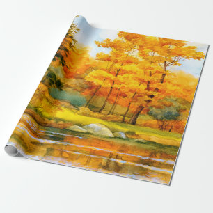 Colorful vibrant hand drawn watercolor sketch draw wrapping paper