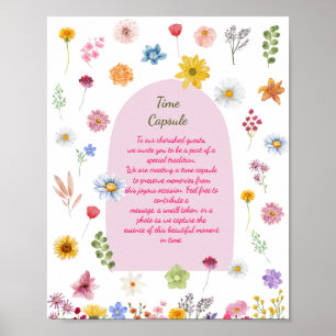Colorful & Vibrant Wildflowers Time Capsule Poster