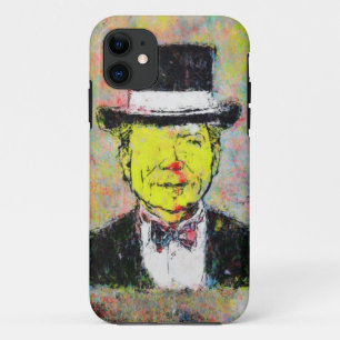 Colorful Vintage Gentleman Portrait Mobile Case