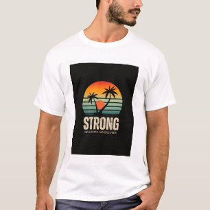 colorful vintage sunset printed t shirt