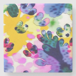 Colorful vivid design  stone coaster