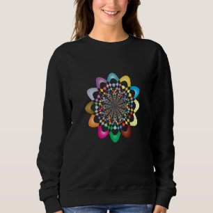 Colorful Vortex Abstract Math & fun Sweatshirt