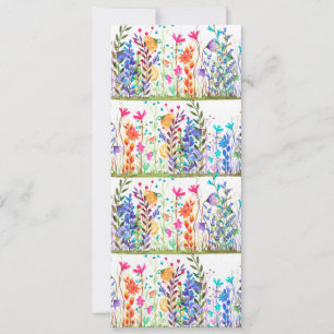 Colorful Watercolor Garden Layers Invitation