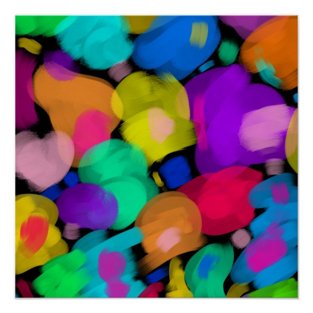 Colorful watercolor print (Front)