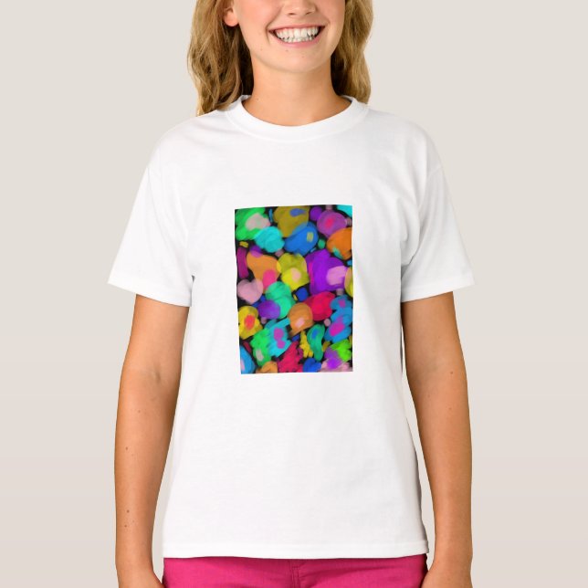 Colorful watercolor print T-Shirt (Front)