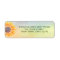 Colorful Watercolor Sunflower Return Address