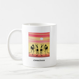 Colorful, Watercolor, Sunset Break Dance Coffee Mug