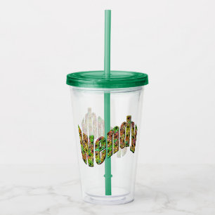 Colorful Wendy Name, Acrylic Tumbler