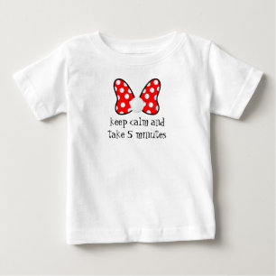 Colorful White and Red Ribbon Baby T-Shirt