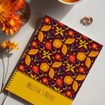 Colorful Wild Brown & Yellow Botanical Pattern